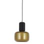 Chania hanglamp Ø20x33 cm - mat zwart-antiek brons