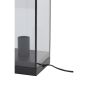 Askjer tafellamp 15x15x32,5 cm - mat zwart/smoke glas