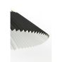Pleated hanglamp Ø60x23 cm - zwart/naturel