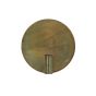 Disc wandlamp Ø30 cm - goud/grijs