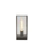 Askjer tafellamp 15x15x32,5 cm - mat zwart/smoke glas