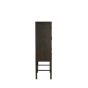 Nipos kast met lade 90x45x160 cm - mangohout donkerbruin