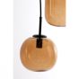 Mezza hanglamp 10L E14 120x18x23 cm - glas bruin