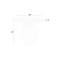 Jazmin bijzettafel 42 cm - beige