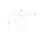 Jazmin bijzettafel 47 cm - beige