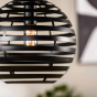 Josefien hanglamp zwart staal 30 cm van het woonmerk Vurna