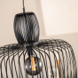 Juliette hanglamp zwart staal 55 cm van het woonmerk Vurna