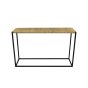 Fay industrial sidetable - zwart - gevlochten - touw