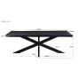Kala spider tree top zwart 220cm