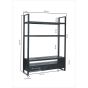 Norris tv-kast 150 cm - zwart