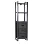 Norris stellingkast met lades 55 cm - zwart