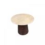 Valentino ronde bijzettafel - Ø45 cm - beige