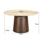 Valentino ronde eettafel - Ø130 cm - beige