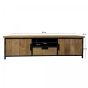 Tomar TV-meubel - 180 cm - naturel - hout