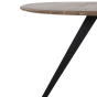  Eettafel Mimoso rond naturel/zwart Ø140 van het woonmerk Light & Living