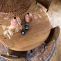  Eettafel Mimoso rond naturel/zwart Ø140 van het woonmerk Light & Living