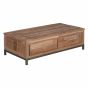 Venetie salontafel dicht - 135 cm - bruin