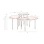 Phyllis bijzettafel set van 3