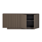 Nova dressoir 200 cm grenen - truffelbruin