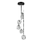 Jules hanglamp 5L vierkant patroon getrapt - transparant