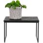 Bijzettafel Sharing Vierkant Zwart 38x60x60 cm - OUTLET A