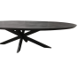 Eettafel Brandy ovaal 180 cm - zwart