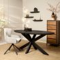 Eettafel Brandy ovaal 180 cm - zwart
