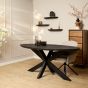 Eettafel Brandy ovaal 180 cm - zwart