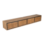 Zwevend tv-meubel RichWood 200 cm - naturel