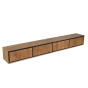 Zwevend tv-meubel RichWood 240 cm - naturel
