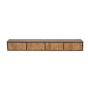 Zwevend tv-meubel RichWood 240 cm - naturel