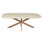 Eettafel Madison 160 cm Deens Ovaal - zand/brons