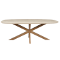 Eettafel Madison 240 cm Deens Ovaal - zand/brons