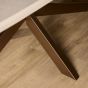 Eettafel Madison 160 cm Deens Ovaal - zand/brons