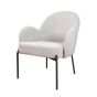 Elza fauteuil boucle grijs - showroommodel