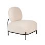 Tamara fauteuil teddy - ivoor