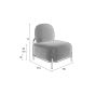 Tamara fauteuil teddy - ivoor
