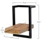 Woody metaal wandplank 20 cm van het woonmerk Fraaai