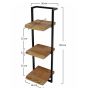 Woody metaal wandplank 30x100 cm