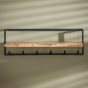 Woody kapstok metaal met plank en 6 haken - OUTLET B