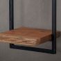 Woody metaal wandplank 30x100 cm