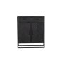 Kabinet kast New York - 100 cm - zwart
