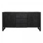 Dressoir Boaz - 160 cm - zwart