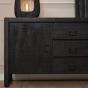 Dressoir Boaz - 160 cm - zwart