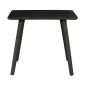 Vierkante eettafel Omaha - 90 cm - zwart