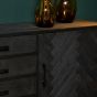 Dressoir New York - 210 cm - zwart