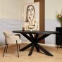 Eettafel Denver 180 cm ovaal - zwart