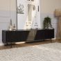 Tv-meubel Madison 210 cm - zwart