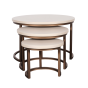 Salontafel Madison 70 cm set van 3 - zand
