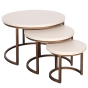 Salontafel Madison 70 cm set van 3 - zand